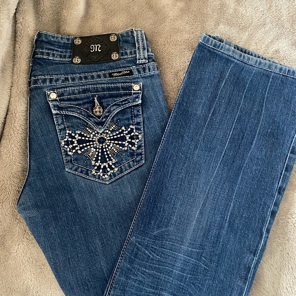 Miss Me Denim - Miss Me Jeans with Ornate Embroidery
